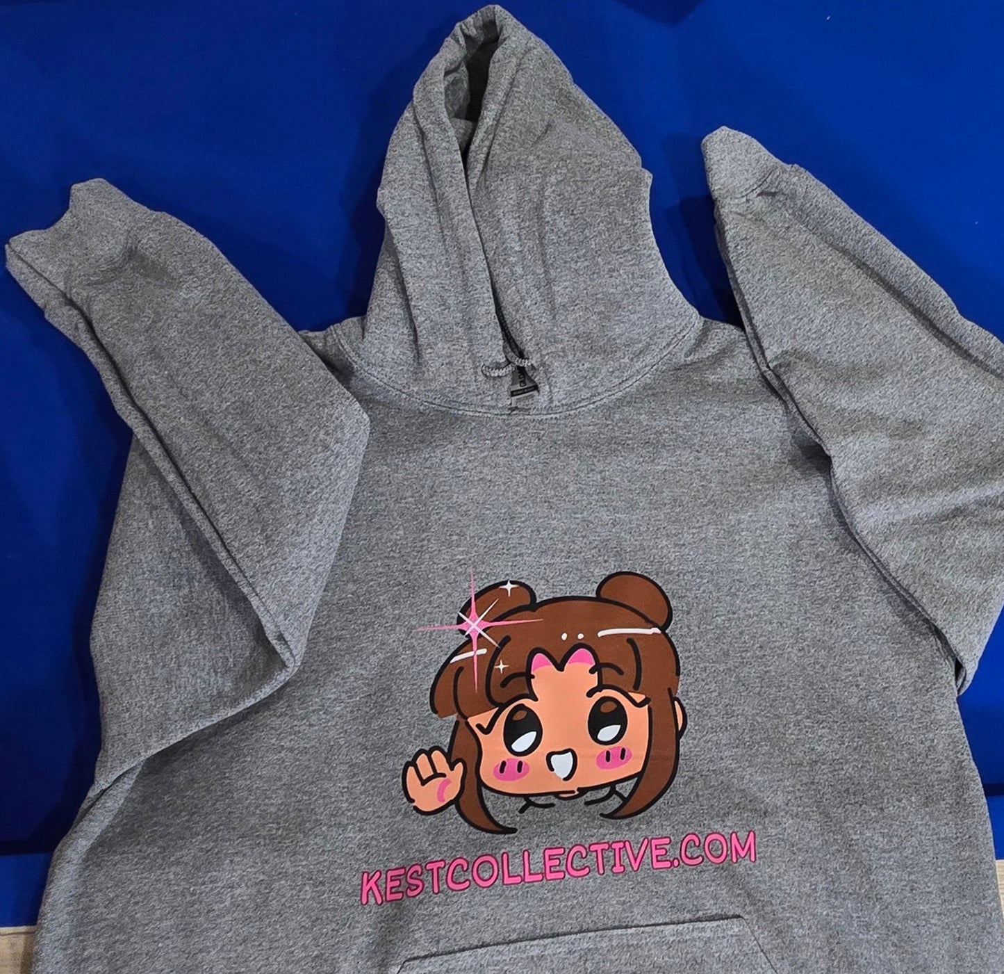 KEST Logo Gray Hooded Sweatshirt