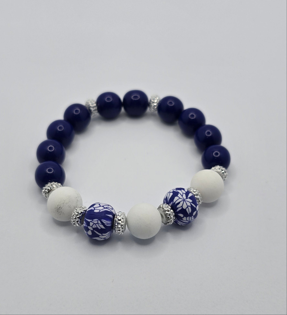 Blue & White Bracelet