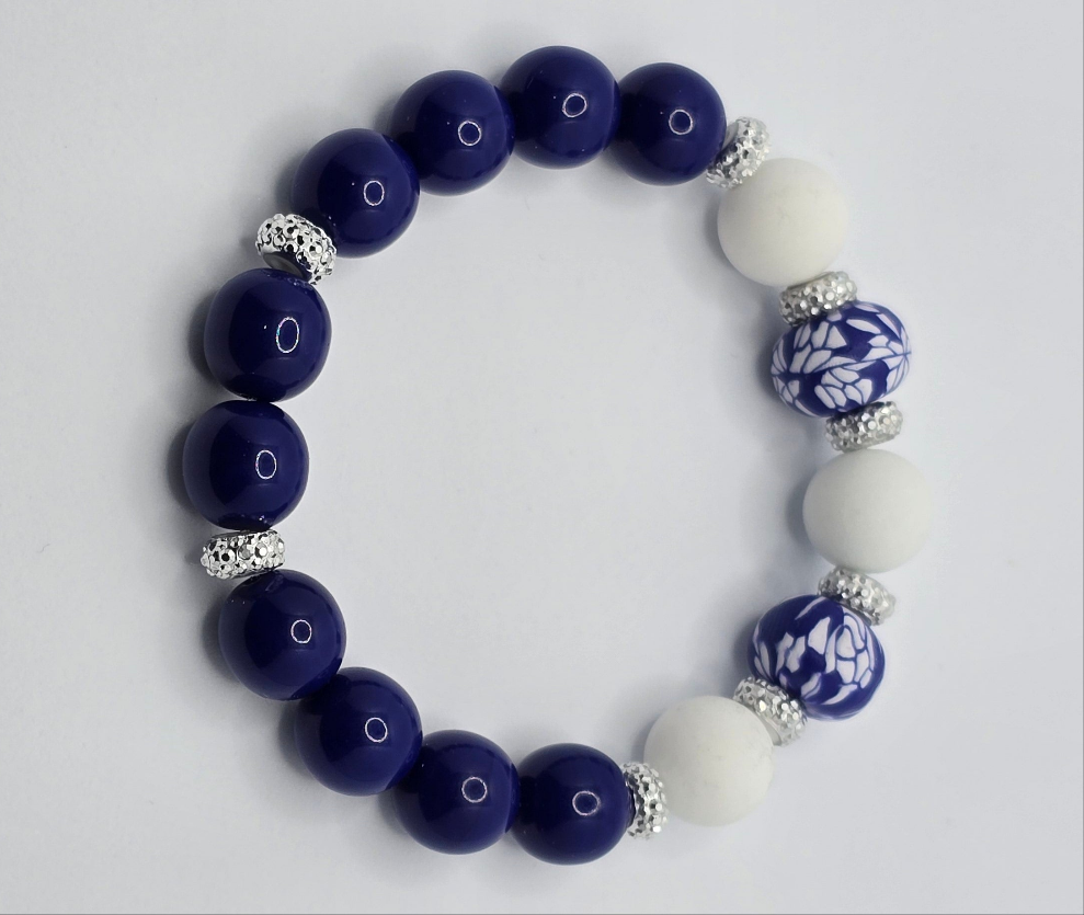 Blue & White Bracelet