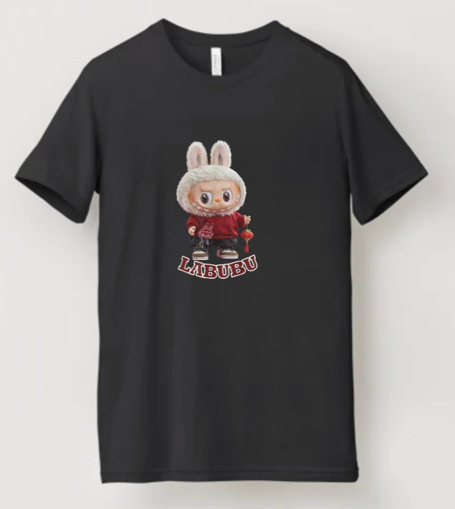 π° LABUBU Bunny T-Shirt (Black Edition)