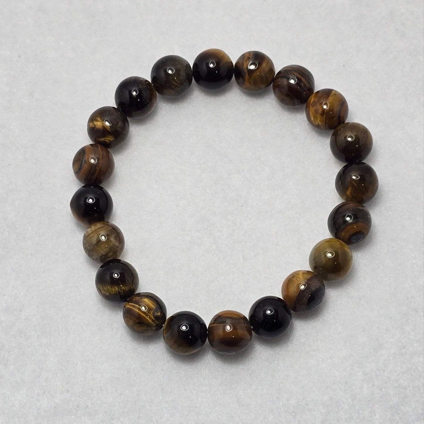 Glass Bead Wood Style Bracelet