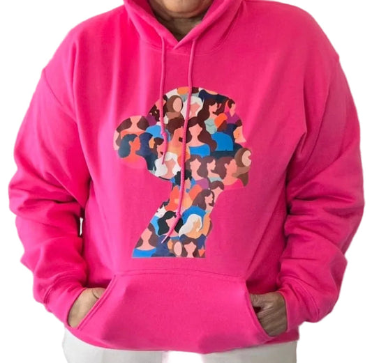 Adult hoodie with Beauty Face graphic design – KEST Collective