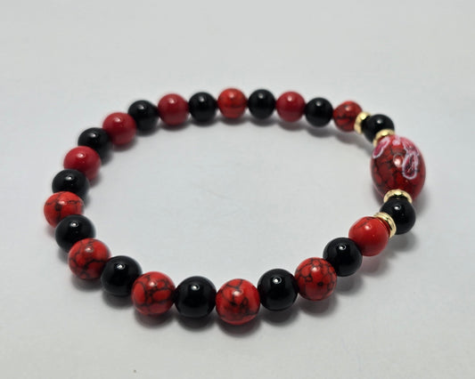 Black and Red Bracelet