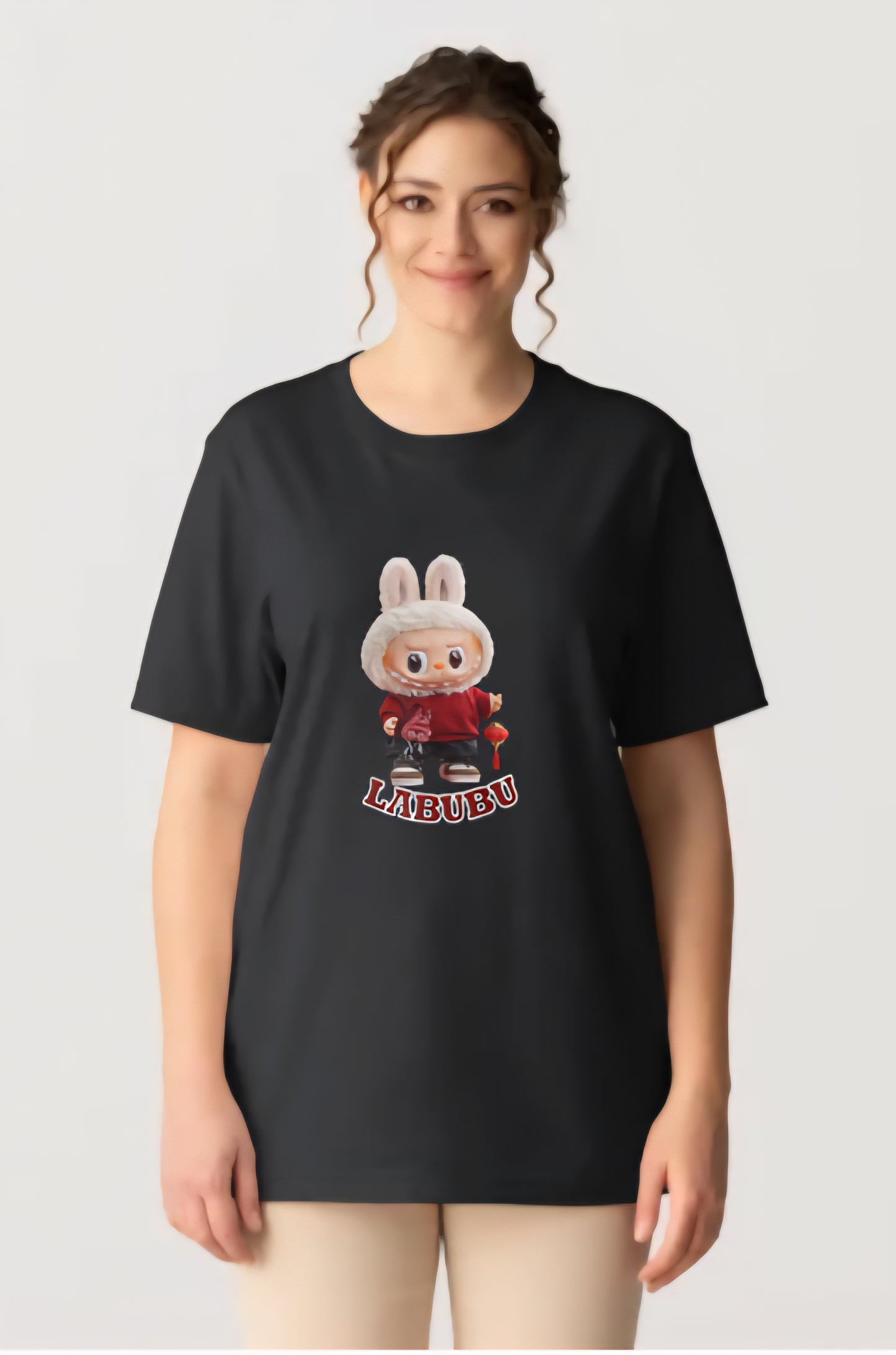 π° LABUBU Bunny T-Shirt (Black Edition)