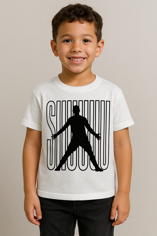 Kids soccer Ronaldo "SIUU" T-shirt
