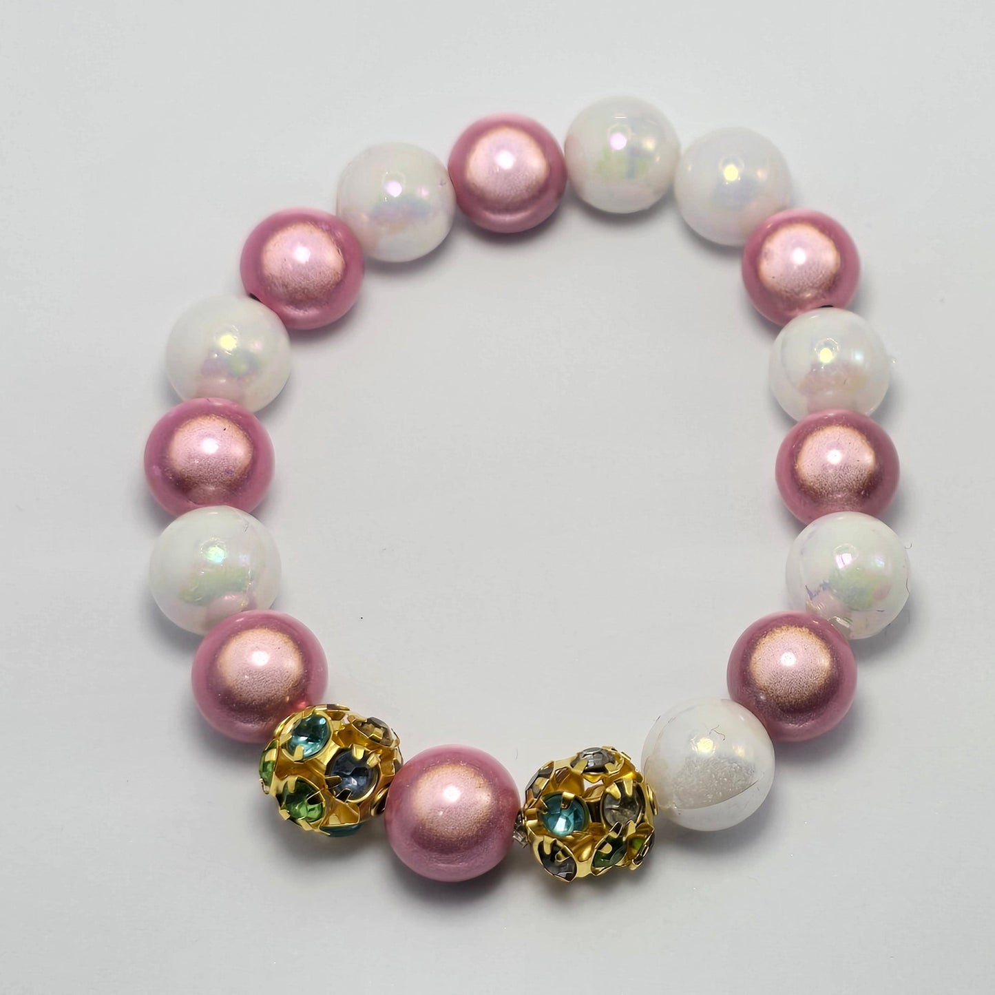 Rose Gold Bracelet with Gold accent