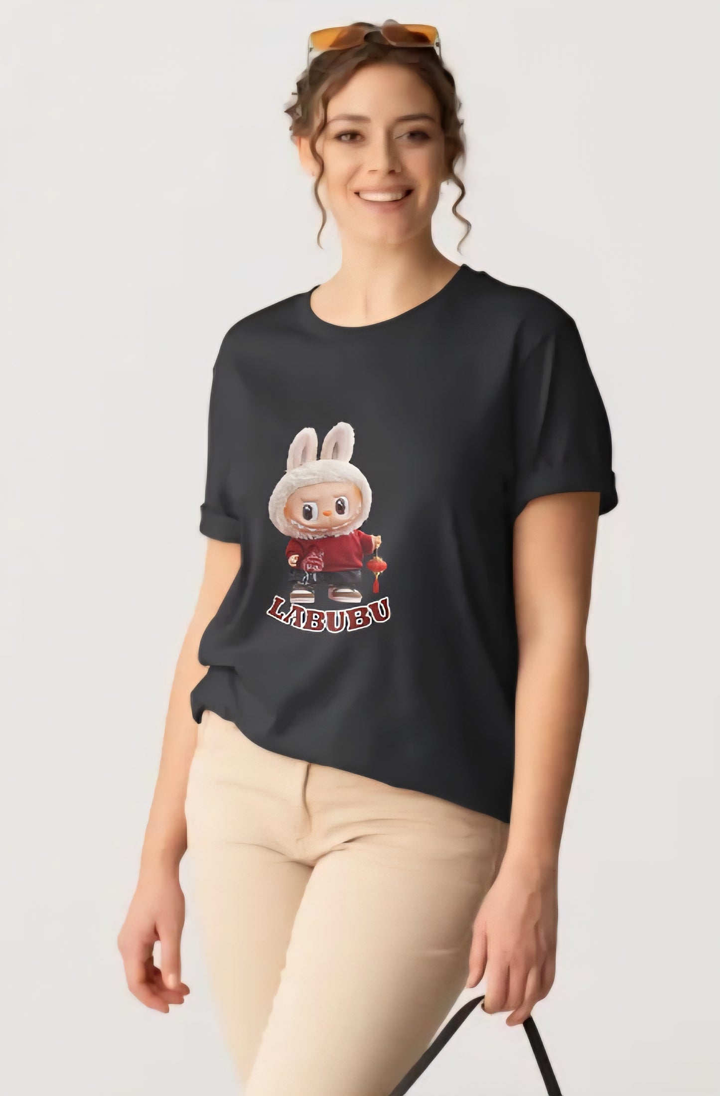 π° LABUBU Bunny T-Shirt (Black Edition)