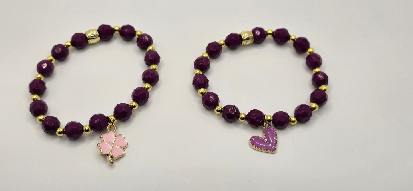 Purple Classy Bracelet (Pair)