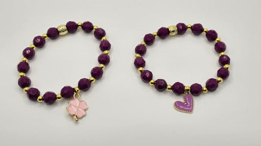 Purple Classy Bracelet (Pair)