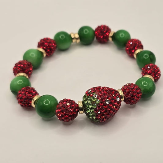 Strawberry Glittery Bracelets