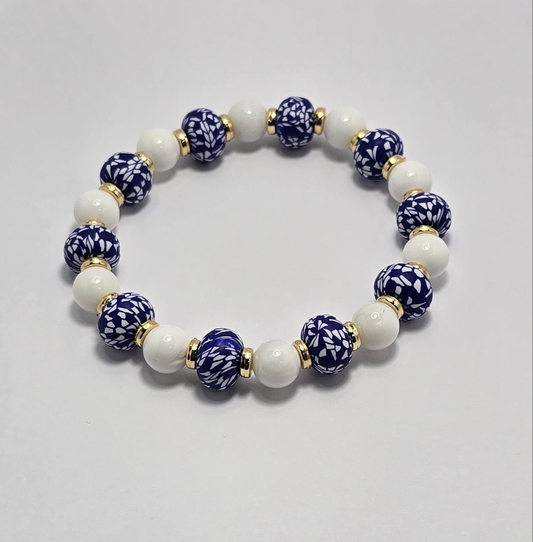 White & blue Bracelet