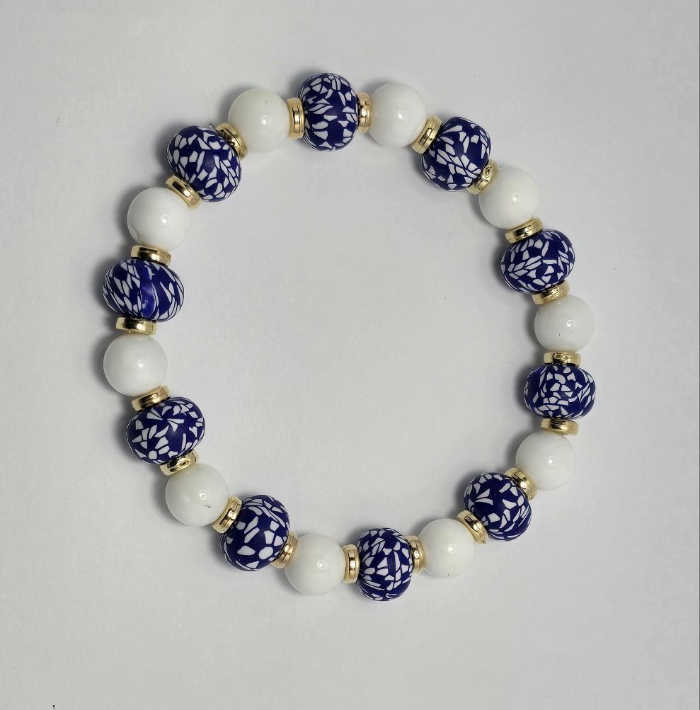 White & blue Bracelet