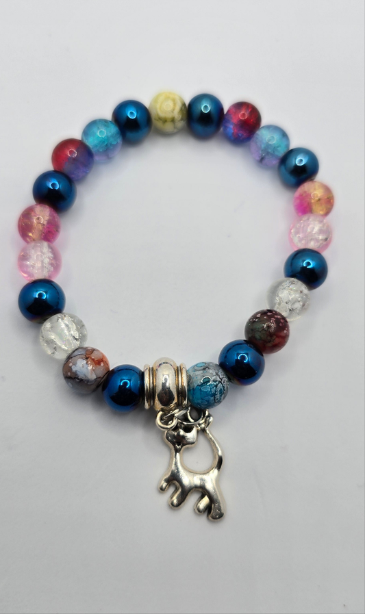Mulit-colored Bracelet with charm