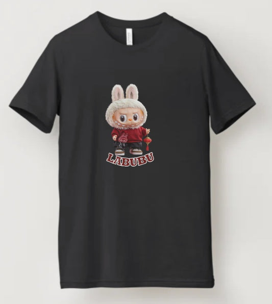 🐰 LABUBU Bunny T-Shirt (Black Edition)