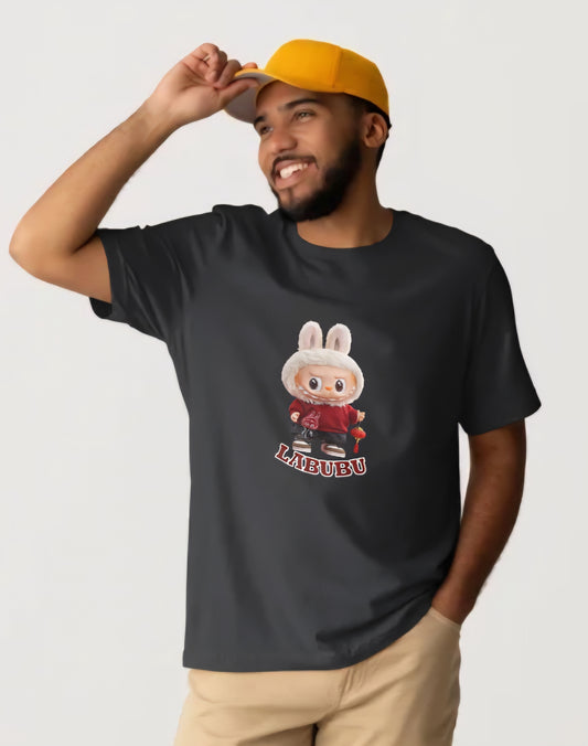 🐰 LABUBU Bunny T-Shirt (Black Edition)