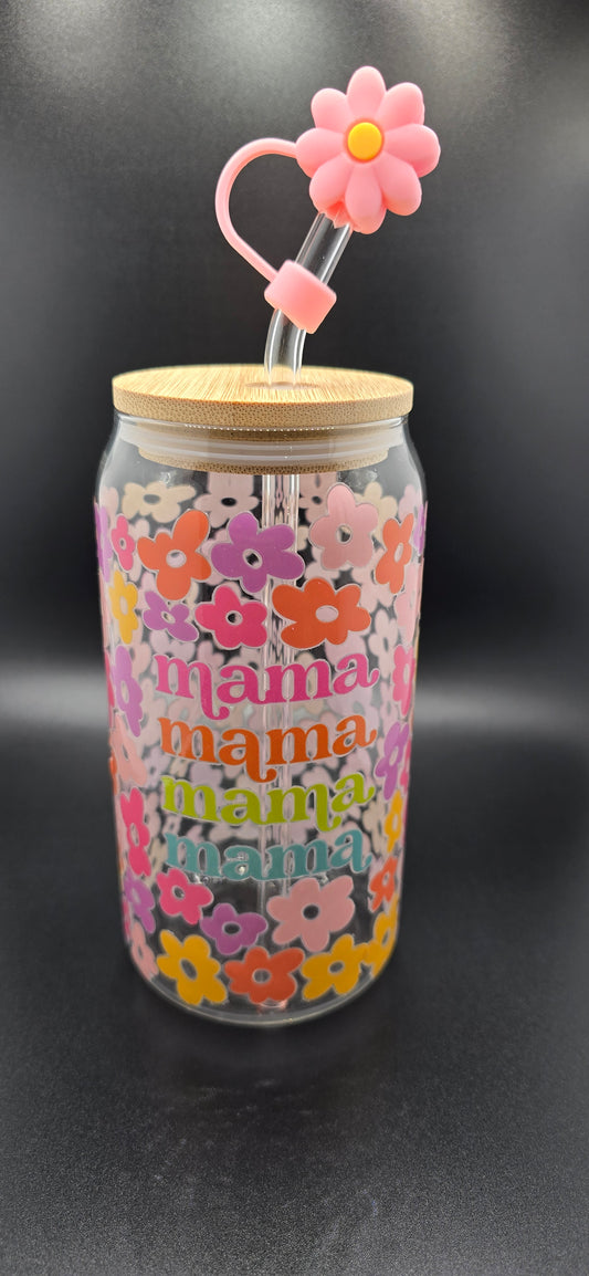 Mother's Day "Mama Mama" Glass Tumbler
