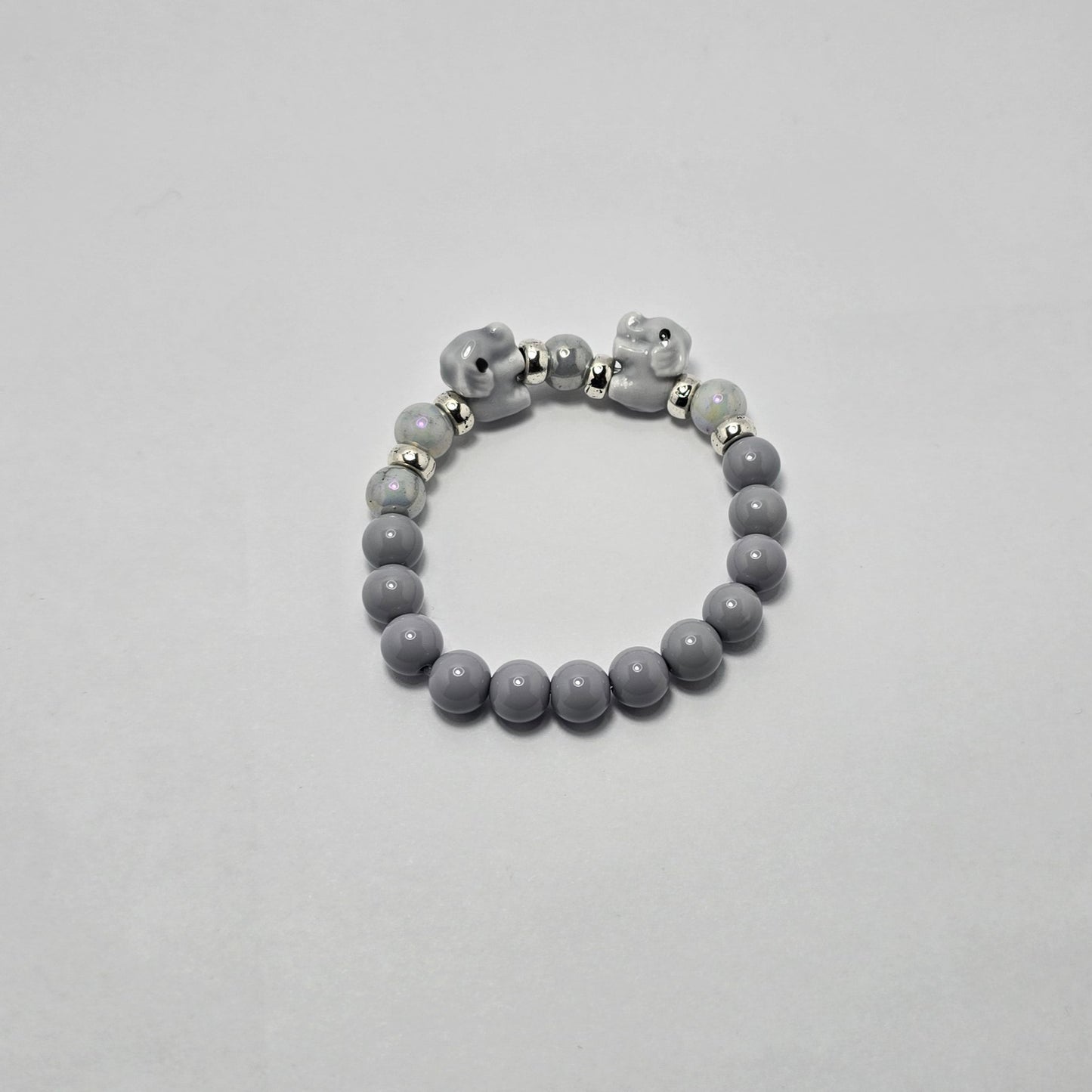 Gray Elephant Bracelet